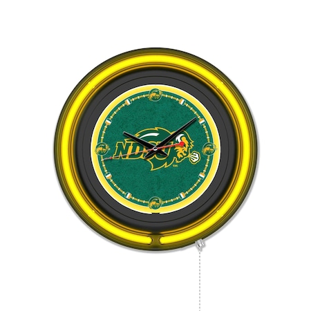 Holland Bar Stool North Dakota State University 15 Double Neon Wall Clock Clk15BK