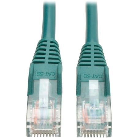 Eaton Tripp Lite Series Cat5e 350 MHz Snagless Molded UTP Ethernet Cable RJ45 M/M, PoE - Green, 25 N001-025-GN