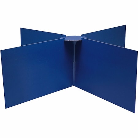 Pacon Round Table Privacy Board, Blue PAC3788