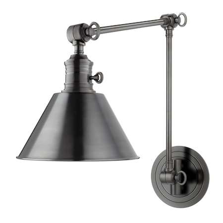 Hudson Valley Lighting Garden City 1 Light Wall Sconce 8 In. Old Bronze, vertical arm 8323-OB