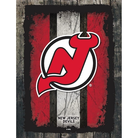 Holland Bar Stool Co New Jersey Devils 24" x 32" Canvas Wall Art LCnvs02-2432NJDevl