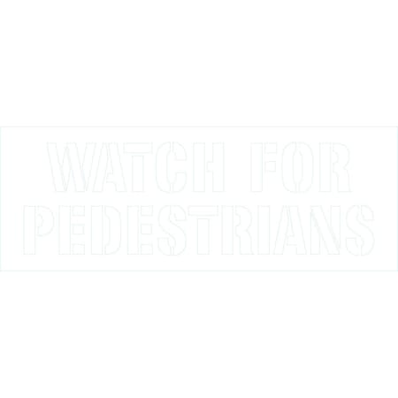 Lyle Watch For Pedestrians, 66x24, Non-Reflective, None G-16942-NS_66x24