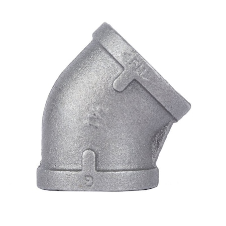 Stz Industries 1-1/2 in. FIP each X 1-1/2 in. D FIP Black Malleable Iron 45 Degree Elbow 501428