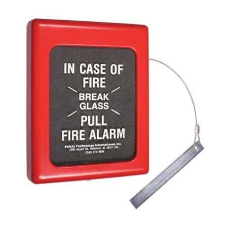 Safety Technology International Fire Alarm Break Glass Cover, Glass, Polycarbonate, Surface Mount, 6 1/2 in W x 9 in H x 1 1/2 in D STI-4100