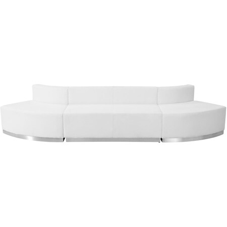 Flash Furniture 3 pcs. Living Room Set, 25-1/4" to 33-1/2" x 27", Upholstery Color: White, Series: Alon ZB-803-780-SET-WH-GG