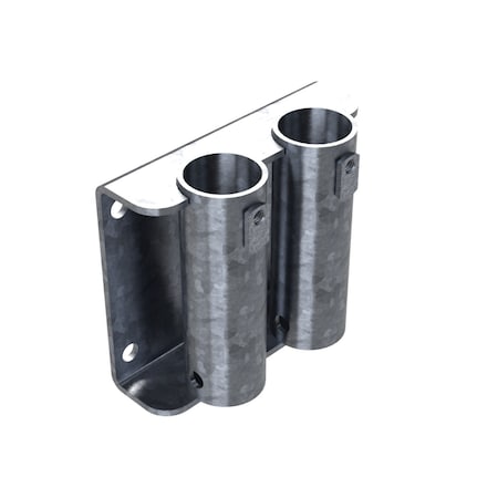 Safety Rail Face Mount Bracket, Double Extended, Galvanized 400185