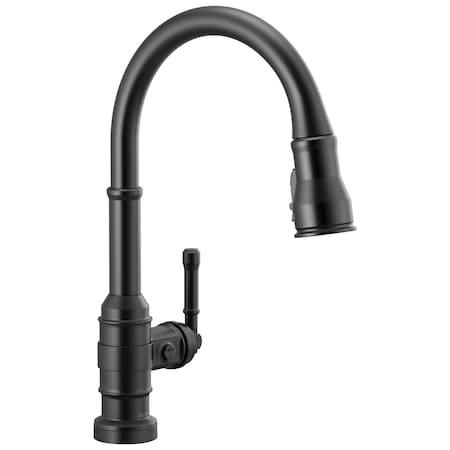 Delta Broderick Single Handle Pull-Down Kitchen Faucet With Touch2O Technology 9190T-BL-DST