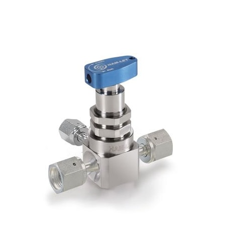 Ham-Let Manual Valve, 1/4 X 1/4 in, 3 Port UCV HM34-4VKLQ-GF4