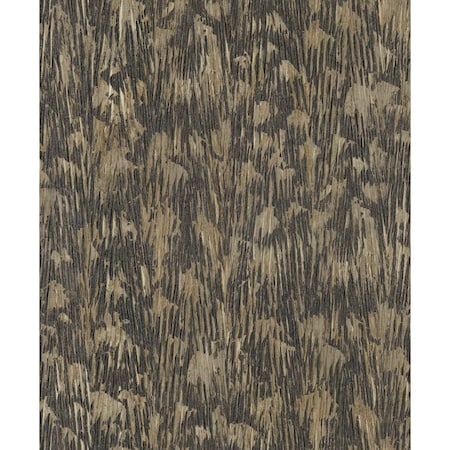 York Wallcoverings Gilded Plume Black Wallpaper FM1004