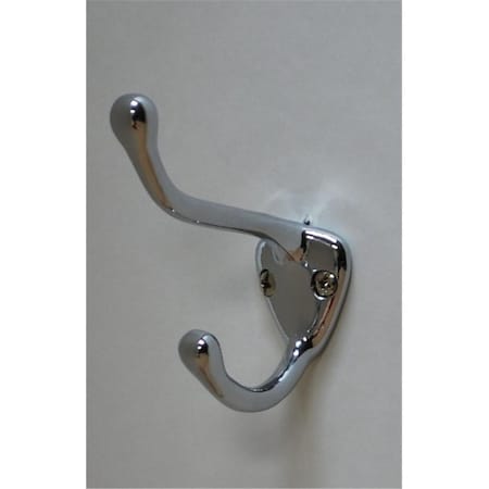 Blueprints Vertical Double Robe Coat Hook, Polished Chrome BL2643640