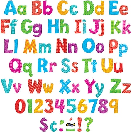 Trend Enterprises Colorful Patterns 4in Play Combo Ready Letters®, PK648 T79756