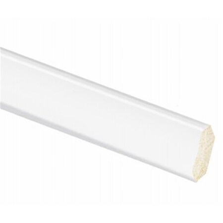 Eat-In 0.25 x 0.87 in. 8 ft. Crystal White Pre-Finished Polystyrene Interior Inside Corner Molding EA962147