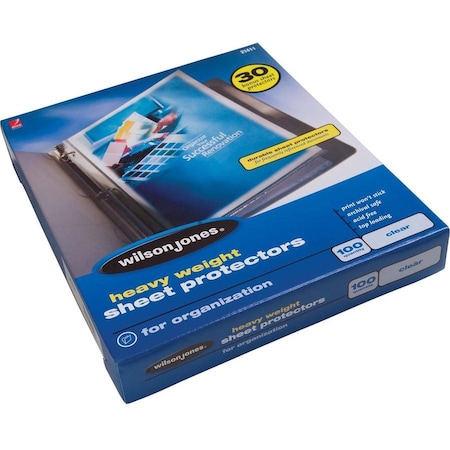 Wilson Jones Sheet Protector, Heavy Weight, PK100 W21411