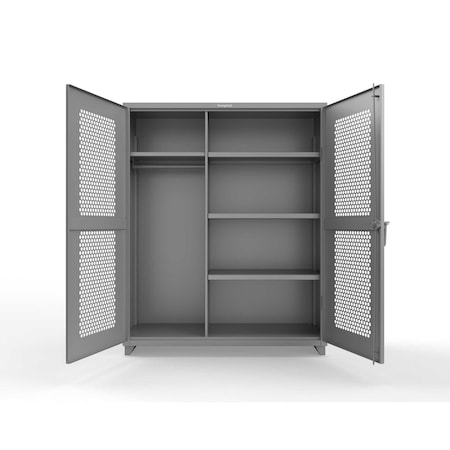 Strong Hold Extra Heavy Duty Ventilated (Hex) Uniform Cabinet 56-H-W-244-L