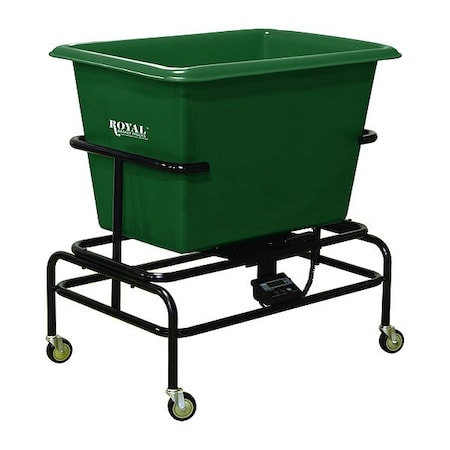 Royal Basket Trucks Scale Cart, Green, Polyurethane G06-GNX-STA-3UNN