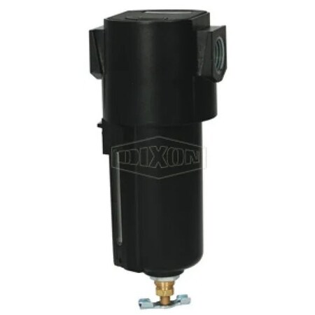 Dixon Wilkerson by Compact Airline Particulate Filter, 1/4 in NPT/BSPP-G Port, 200 psig Pressure Range F16-02AMB