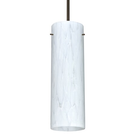 Besa Lighting Besa Stilo 9 Pendant, Carrera, Bronze Finish, 1x 9W LED 1JT-493019-LED-BR