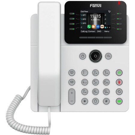 Fanvil IP Phone 12 SIP Lines 7 line keys + 1 page key, 21 DSS Dual gigabit, PoE, IPv4&IPv6 V62G