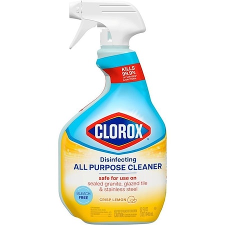 Clorox Disinfecting All-Purpose Cleaner, 32 oz, Crisp Lemon 60044