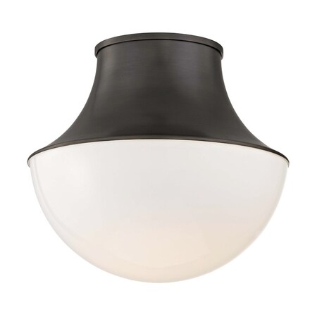 Hudson Valley Lighting Lettie 1 Light Flush Mount 14.75 In. Old Bronze 9415-OB