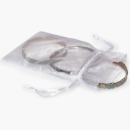 Nashville Wraps White Organza Favor Bags, 4x6, 10PK B00101