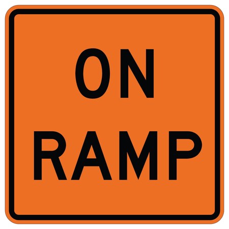 Sign Solutions Usa Traffic Sign, 36 in Width, Aluminum Sign, Square DUS10DFO3636W13-4P