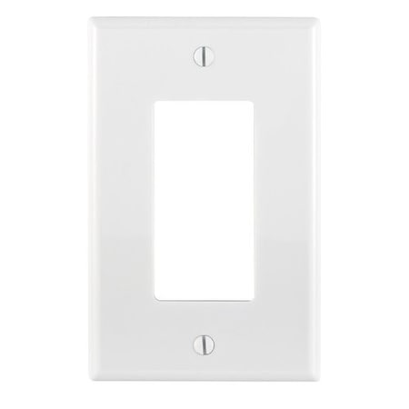 Leviton WallPlate, Decorator-Rocker, White, Nylon PJ26-W