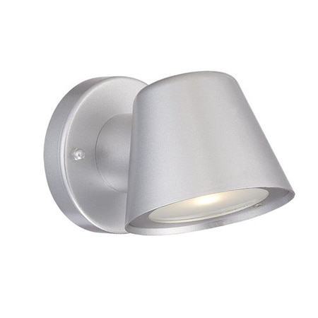 Homeroots Brushed Silver LED Short Cone Wall Light 398822