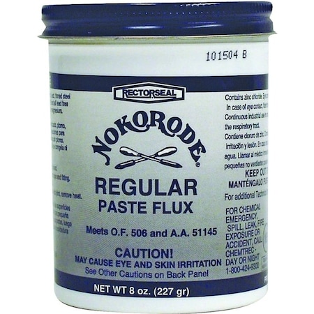 Nokorode Regular Flux, 8 oz, Paste, Tan 14020