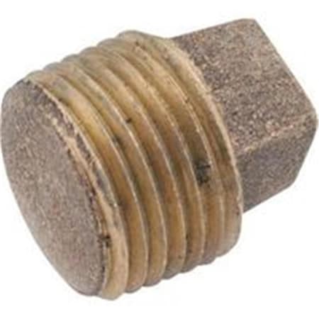 Anderson Metals Corp Plug Solid Red Brass 1/4 73811404, 5PK 9737669