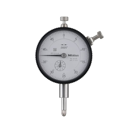 Mitutoyo Dial Indicator, 0.0005 to 0.5" 2514A