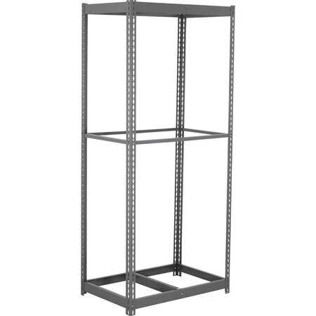 Global Industrial 3 Shelf, Commercial Duty Boltless Shelving, Starter, 48"W x 24"D x 96"H, No Deck B3165545