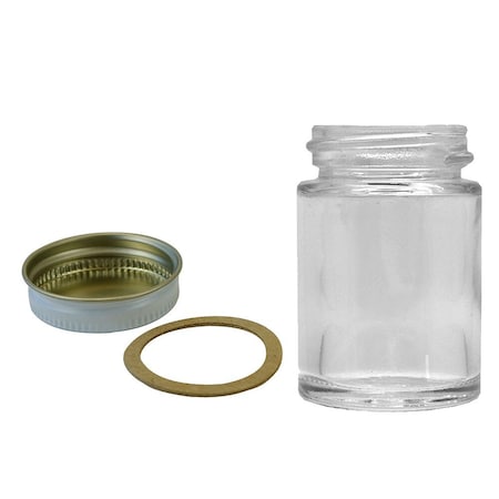 Paasche 1 oz./29cc Plain Jar, Cover & Gasket H-194