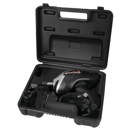 Performance Tool 1/2 in. Dr. Impact Wrench, 12V DC, 250 ft-lbs Torque, Carrying Case W50099