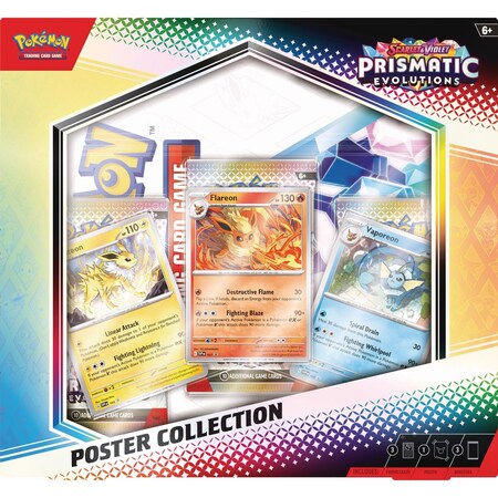 Pokemon Prismatic Evolutions Poster Collection Trading Cards 10-10024-101
