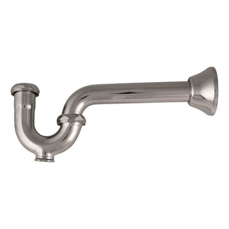 Keeney P-TRAP WITH CLEANOUT AND DEEP FLANGE, 1-1/4 IN., 17-GAUGE CHROME 303CPBNDF