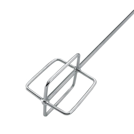 Qep Professional Mixing, 24 in OAL, 3/8 in Dia Shaft, Paddle Head, Steel, Chrome 61205