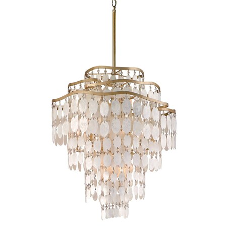 Corbett Lighting Dolce 12 Light Chandelier 24 In. Champagne Leaf 109-412-CPL