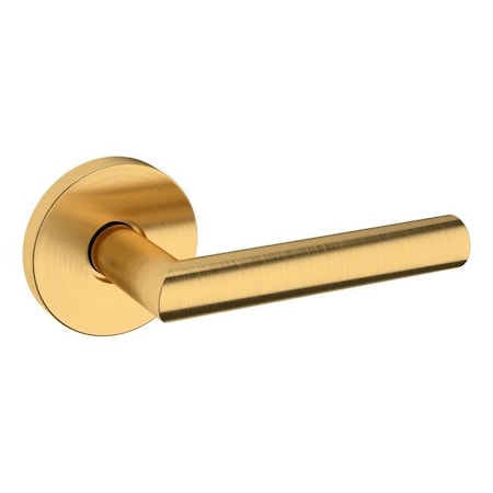 Baldwin Baldwin Preconfigured 5173 Lever with 5046 Rose Right Hand Half Dummy Lock Lifetime Satin Brass 5173044RDM