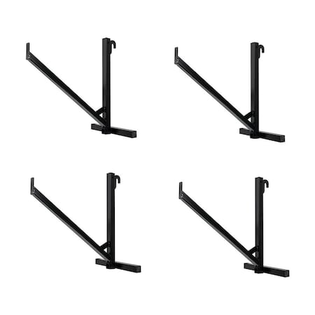 Mytee Products 1 Tier Shipping Container Pipe Rack 18-1/8inL x 16inH, 550 lbs WLL Steel, 4PK CNT-PIPERACK1x4