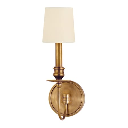 Hudson Valley Lighting Cohasset 1 Light Wall Sconce 4.75 In. Aged Brass 8211-AGB