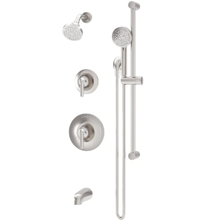 Symmons Birch HydroMersion Double Handle Tub and Shower Trim Kit with Hand Spray (Valve Not Included) 5996STN15TRM