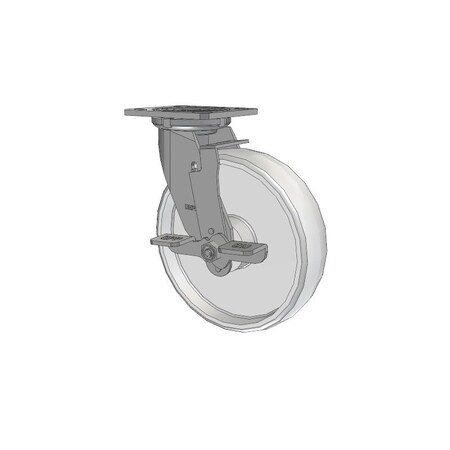 Colson Stainless-Caster-Nylon-Wheels-4x4.5-Plate D4.08109.535-WN-BRK7-SS