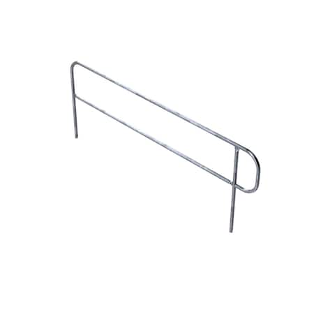 Safety Rail Pit Finish, 9Ft, Galvanized 400408