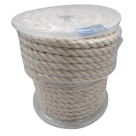 Baron Rope, 5/8 in Dia, 140 ft L, 244 lb Working Load, Cotton, White 54022