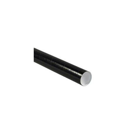 Bubblefast 2 x 36'' Black Tubes with Caps, 50PK BFP2036BL