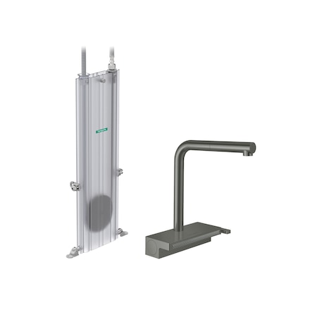 Hansgrohe Aquno Select Kitchen Faucet, 2-Spray Pull-Out with sBox, 1.75 GPM in Brushed Black Chrome 73830341
