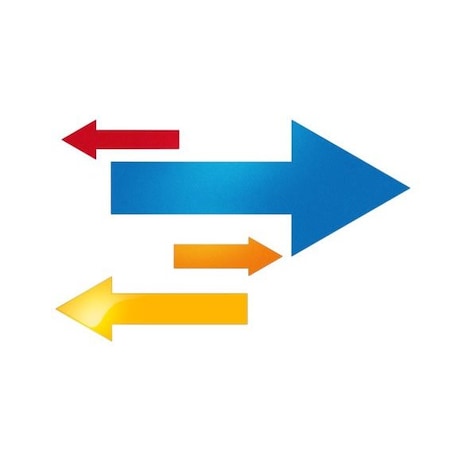 Ergomat 18inx6in Stem 3in DuraStripe Xtreme Arrows Red, 12PK DSX-ARR-18-R-KIT