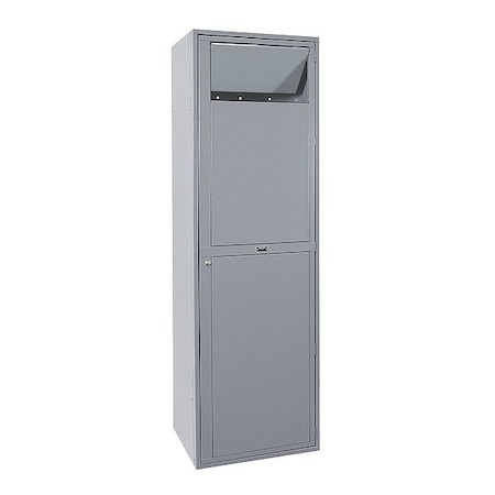 Hallowell Locker, Assembled, Dark Gray, Galvanized HUE614-SC-HG