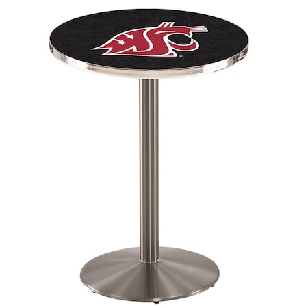 Holland Bar Stool Co 42" Stainless Steel Washington State Pub Table, 36" dia. Top L214S4236WashSt
